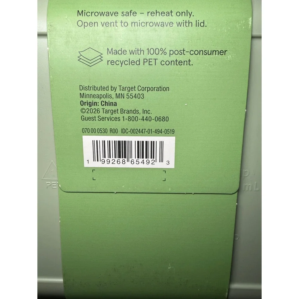 Figmint Food Storage Container 3 Cup Sage Green Leakproof NWT